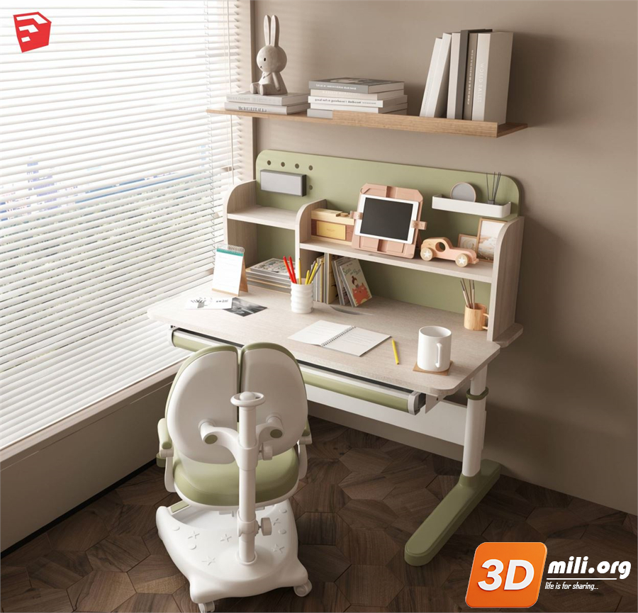 Kid's table and chairs Skp Files 